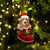 Cavapoo-In Santa Boot Christmas-Two Sided Ornament